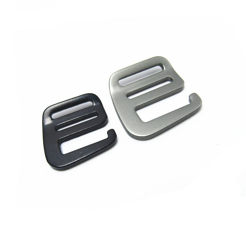 Luggage Hardware Accessories Adjustable20mm 25mm Aluminium Curve G Hook Webbing Buckle